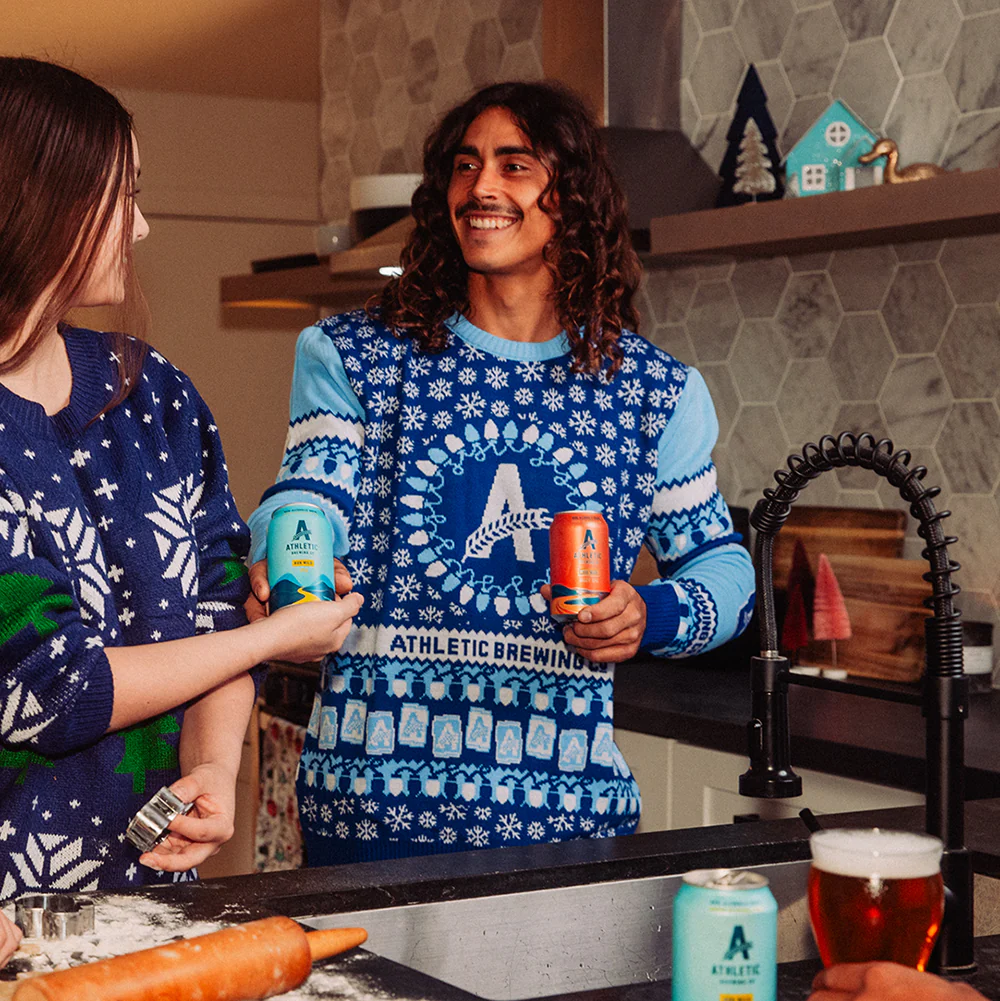 Athletic Brewing Co Custom Holiday Sweater - Image 2